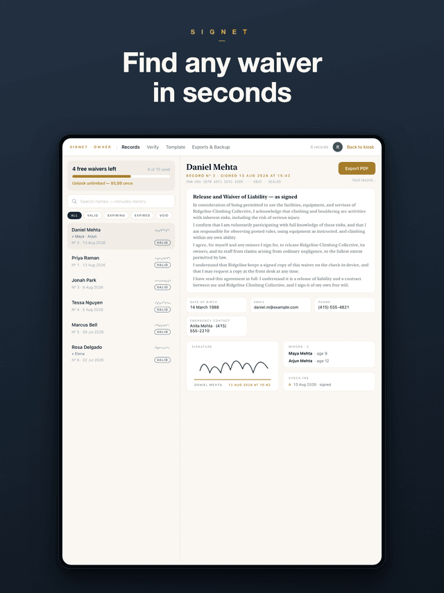 Signet screenshot 3