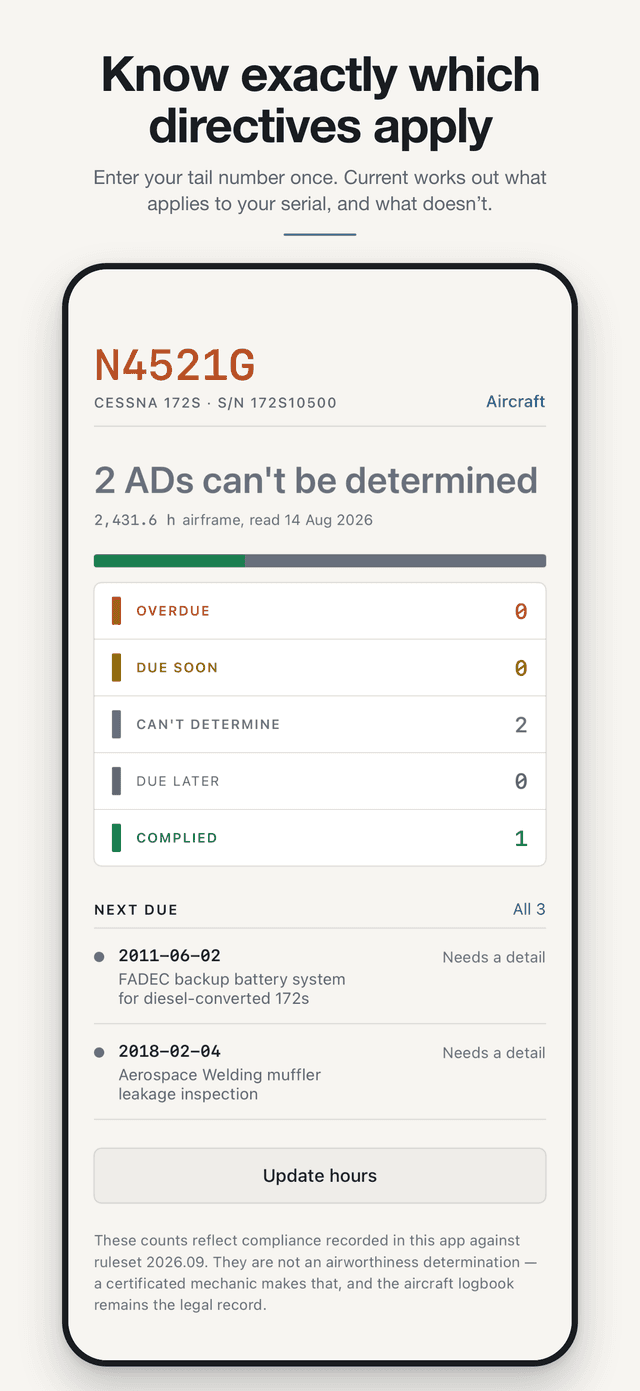 Current app screenshot